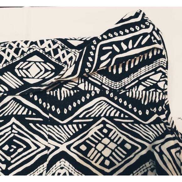 Forever 21 Black & White Roll Top Waist Maxi Length A-Line Skirt Size S - Picture 5 of 10